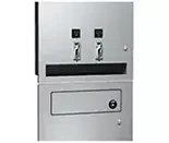 Tampon & sanitary napkin dispensers. Multi-use vending machines for prepackaged medicine, first-aid items, condoms, etc.
